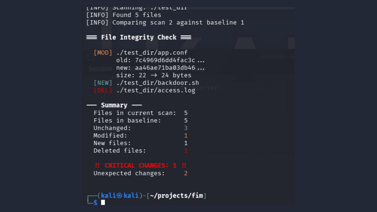 File Integrity Monitor
